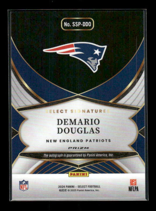 Demario Douglas - 2024 Select Football - Select Signatures Auto