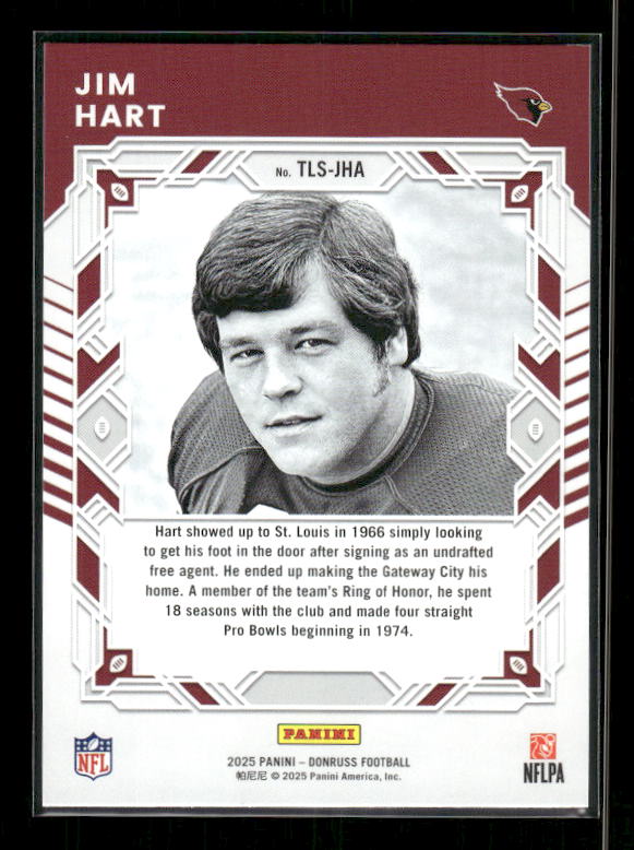 Jim Hart - 2025 Donruss Football - Legend Series