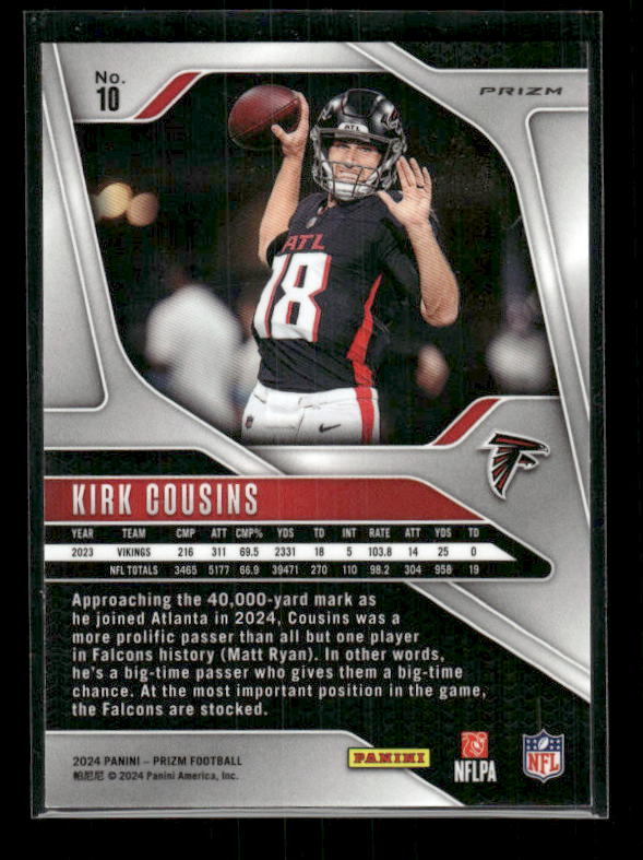 Kirk Cousins - 2024 Panini Prizm - No Huddle