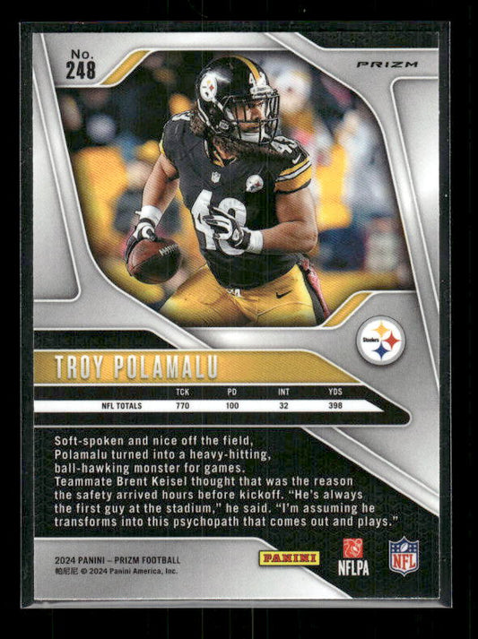 Troy Polamalu - 2024 Panini Prizm - No Huddle