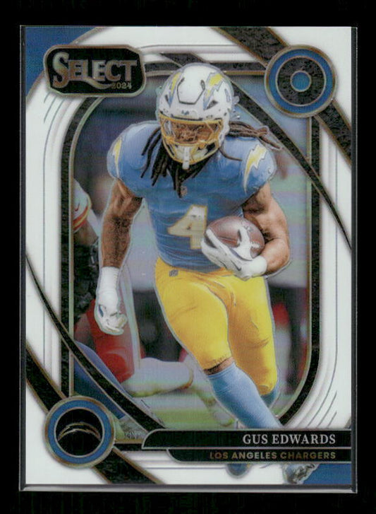 Gus Edwards - 2024 Select Football - White /35  - Club Level