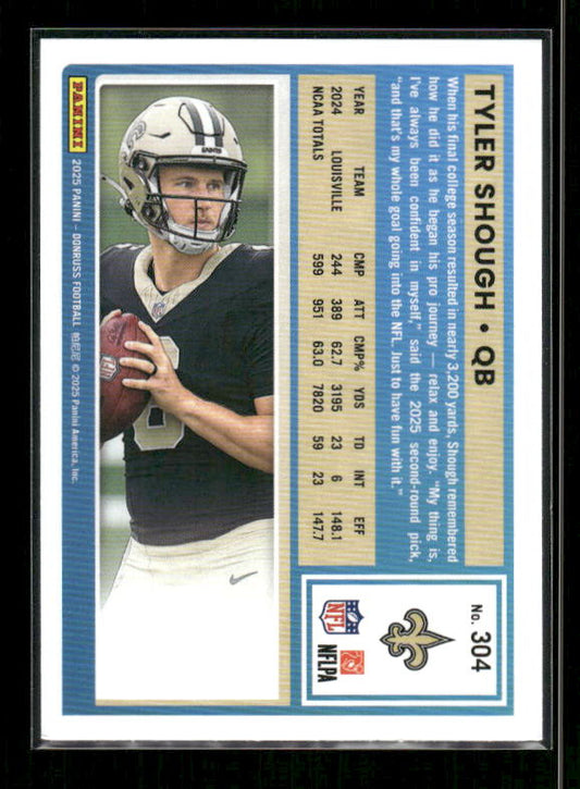 Tyler Shough - 2025 Donruss Football - Purple Press Proof - Rated Rookie