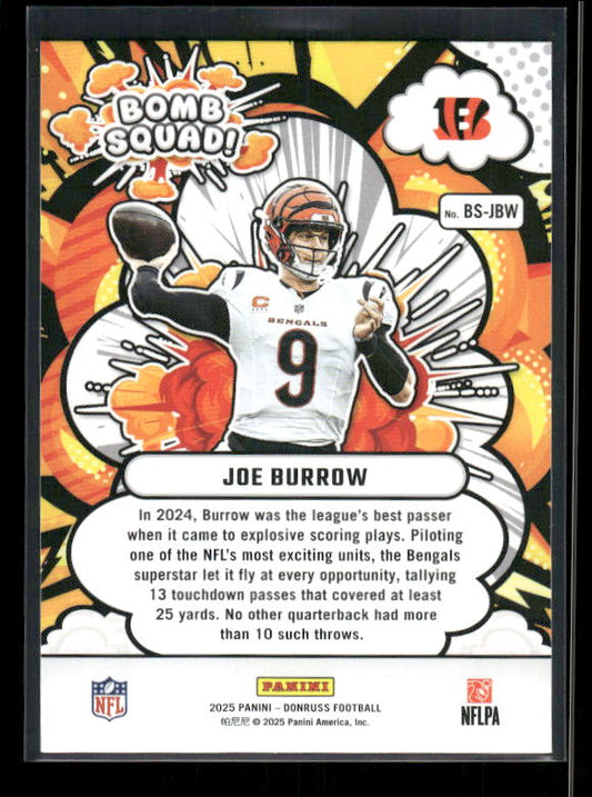 Joe Burrow - 2025 Donruss Football - Bomb Squad