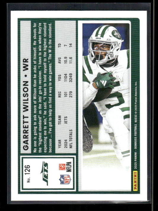 Garrett Wilson - 2025 Donruss Football - Purple Press Proof