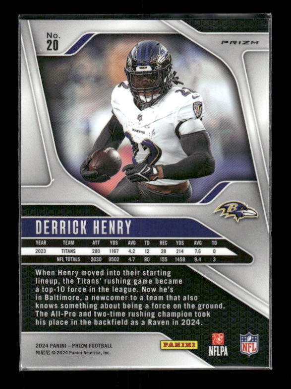 Derek Henry - 2024 Panini Prizm - Silver Prizm