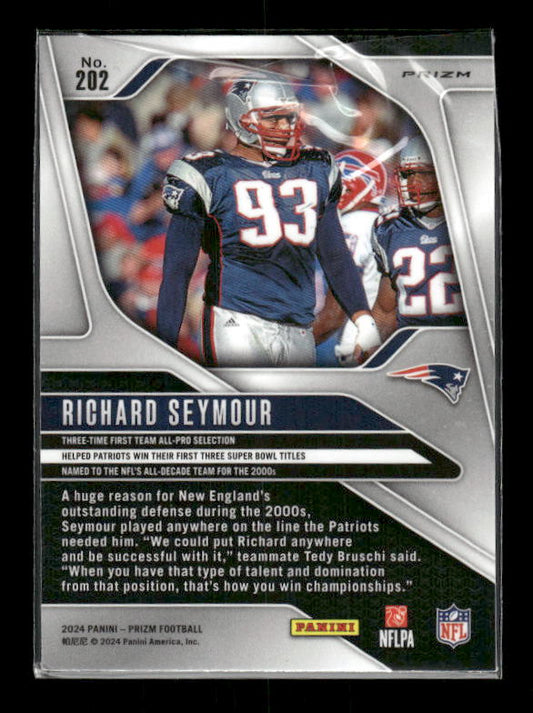 Richard Seymour - 2024 Panini Prizm - Green Wave