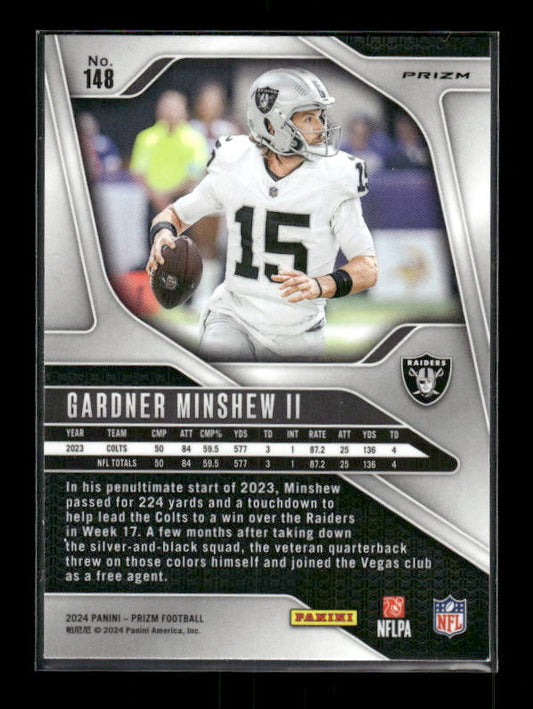 Gardner Minshew II - 2024 Panini Prizm - Green Wave