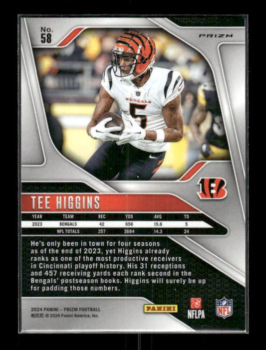 Tee Higgins - 2024 Panini Prizm - Green Wave