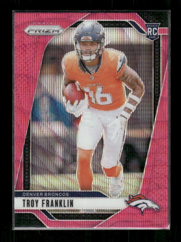 Troy Franklin - 2024 Panini Prizm - Pink Wave - Rookie