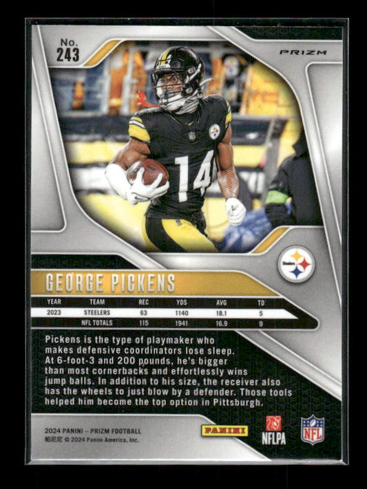 George Pickens - 2024 Panini Prizm - Pink Wave