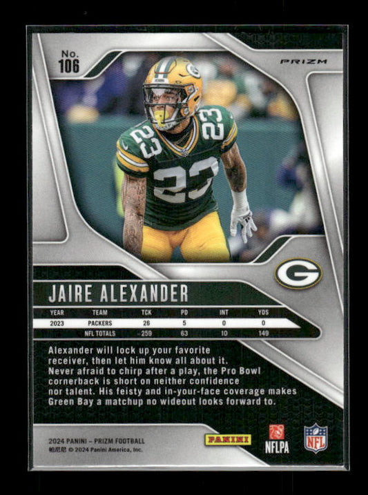Jaire Alexander - 2024 Panini Prizm - Pink Wave
