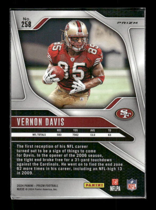 Vernon Davis - 2024 Panini Prizm - Pink Wave