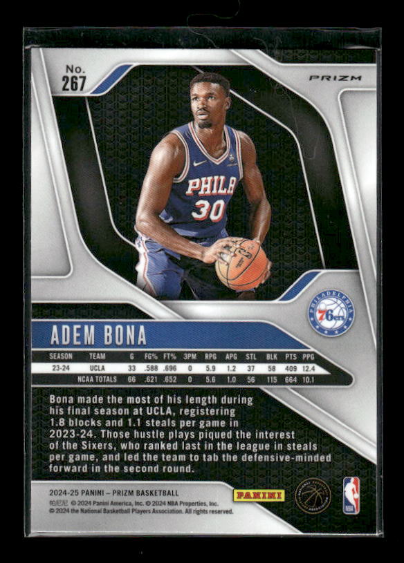 Adem Bona - 2024-25 Panini Prizm - Red Ice - Rookie