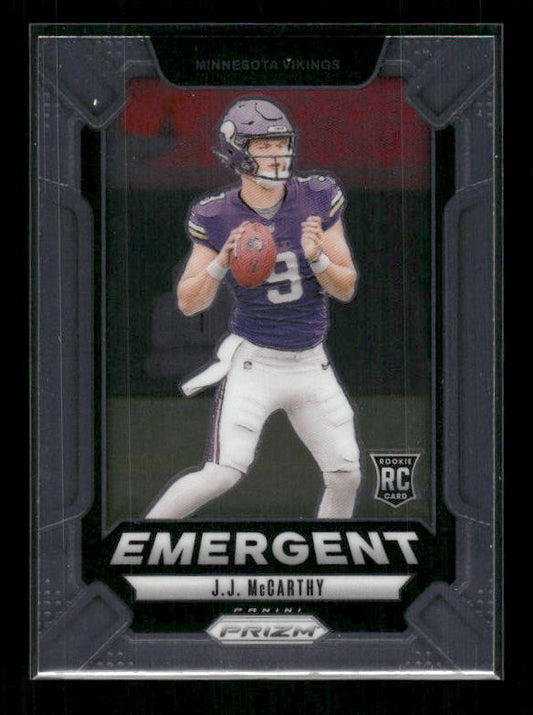 J.J. McCarthy - 2024 Panini Prizm - Emergent - Rookie