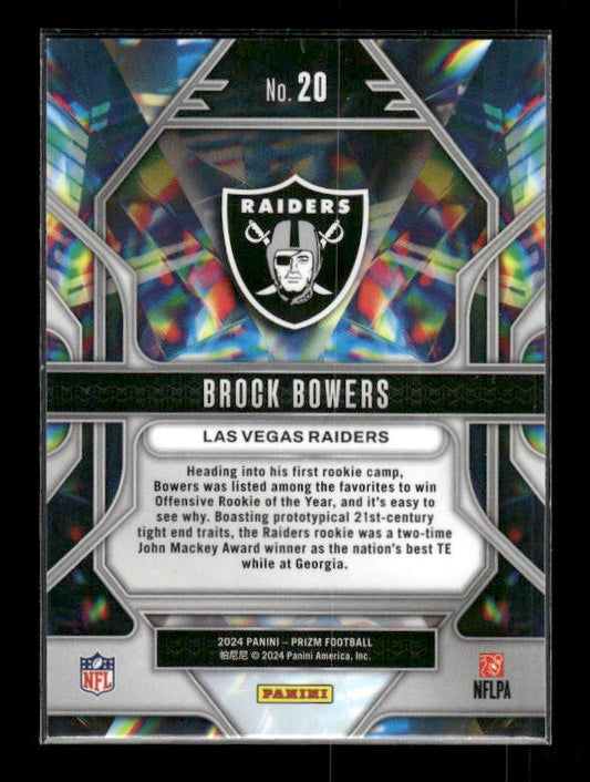 Brock Bowers - 2024 Panini Prizm - Prizmatic - Rookie