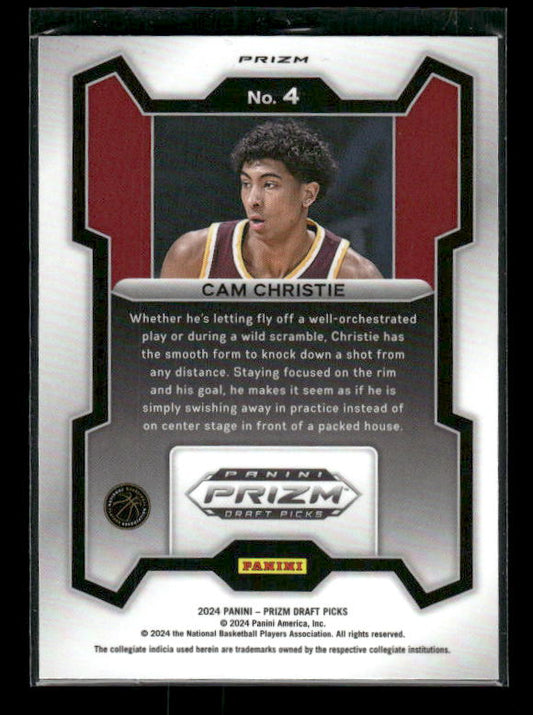 Cam Christie - 2024 Panini Prizm Draft Picks - Silver - Rookie