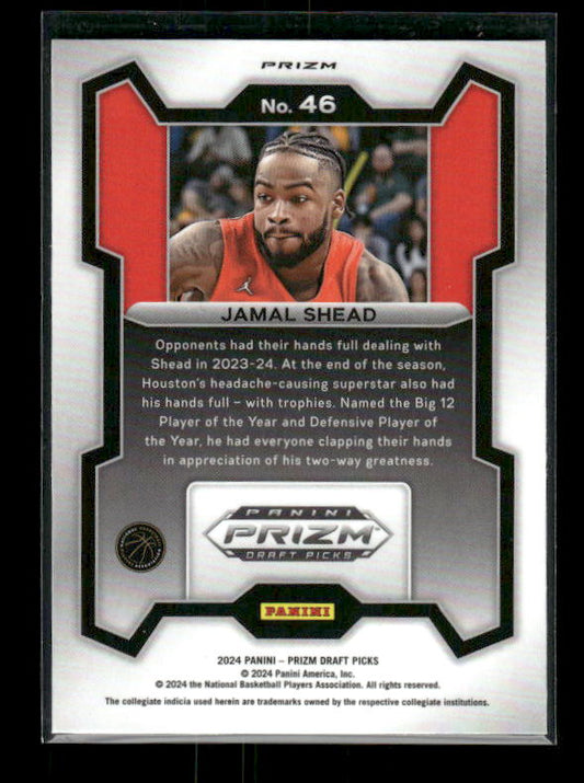 Jamal Shead - 2024 Panini Prizm Draft Picks - Red Ice - Rookie