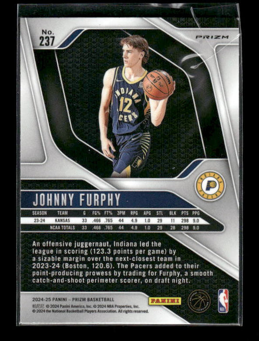 Johnny Furphy - 2024-25 Panini Prizm - Silver - Rookie