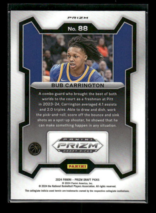 Bub Carrington - 2024 Panini Prizm Draft Picks - Red Ice - Rookie