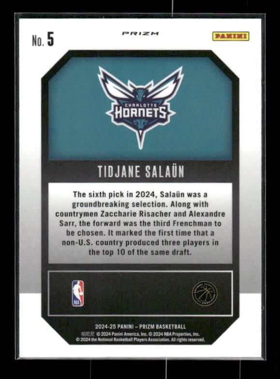 Tidjane Salaun - 2024-25 Panini Prizm - Emergent - Rookie