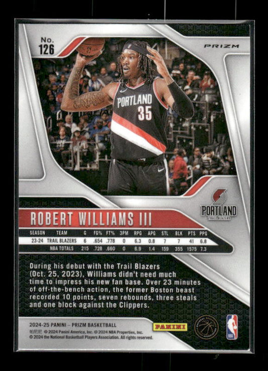 Robert Williams III - 2024-25 Panini Prizm - Red Ice