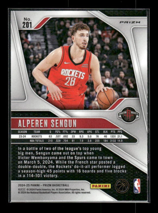 Alperen Sengun - 2024-25 Panini Prizm - Silver