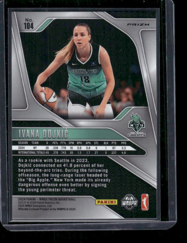 Ivana Dojkic - 2024 Panini Prizm WNBA - Orange Velocity