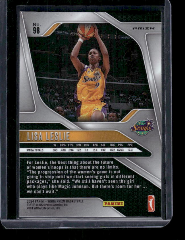 Lisa Leslie - 2024 Panini Prizm WNBA - Orange Velocity