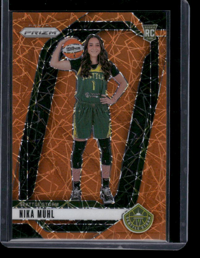 Nika Muhl - 2024 Panini Prizm WNBA - Orange Velocity - Rookie Variation