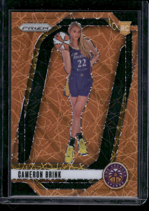 Cameron Brink - 2024 Panini Prizm WNBA - Orange Velocity - Rookie Variation