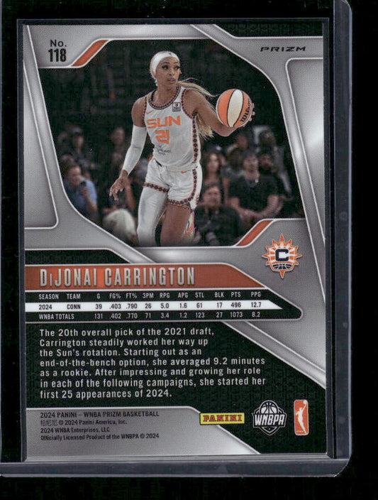 DiJonai Carrington - 2024 Panini Prizm WNBA - Blue Velocity