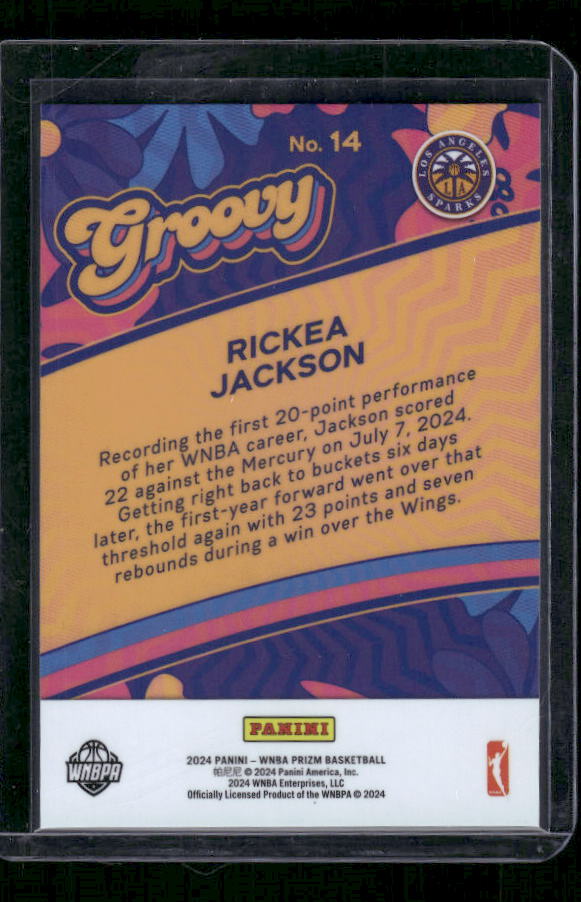 Rickea Jackson - 2024 Panini Prizm WNBA - Groovy - Rookie