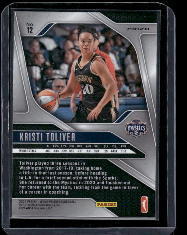 Kristi Toliver - 2024 Panini Prizm WNBA - Orange Velocity