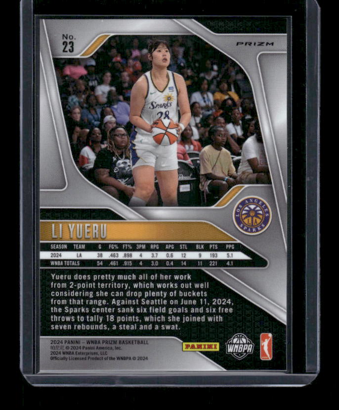 Li Yueru - 2024 Panini Prizm WNBA - Silver Prizm