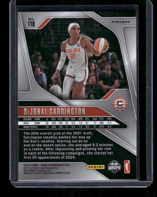 DiJonai Carrington - 2024 Panini Prizm WNBA - Silver Prizm