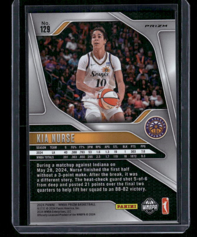 Kia Nurse - 2024 Panini Prizm WNBA - Silver Prizm