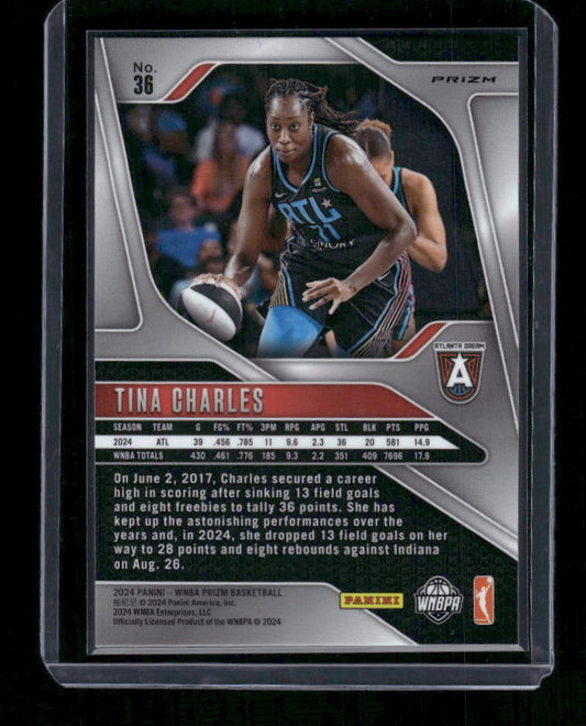 Tina Charles - 2024 Panini Prizm WNBA - Silver Prizm