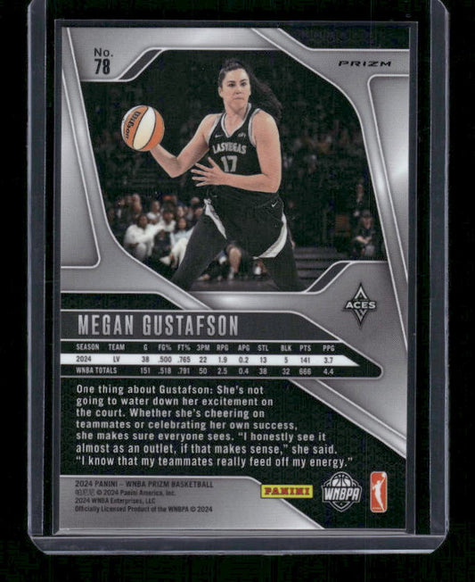 Megan Gustafson - 2024 Panini Prizm WNBA - Silver Prizm