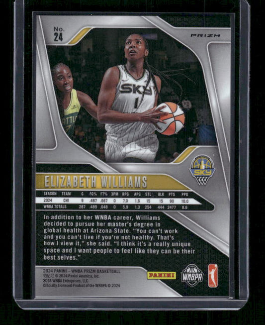Elizabeth Williams - 2024 Panini Prizm WNBA - Silver Prizm
