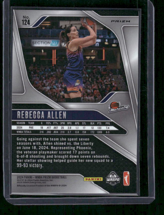 Rebecca Allen - 2024 Panini Prizm WNBA - Silver Prizm