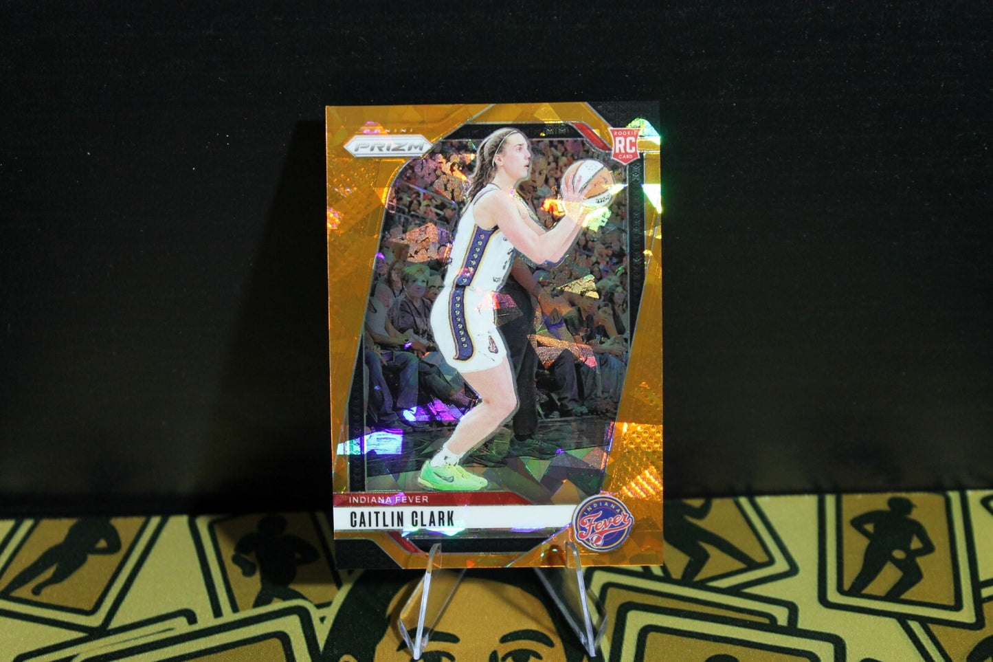 Caitlin Clark - 2024 Panini Prizm WNBA - Orange Ice - Rookie