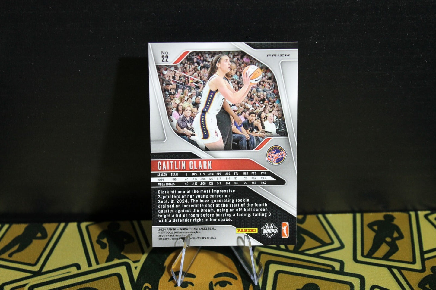 Caitlin Clark - 2024 Panini Prizm WNBA - Orange Ice - Rookie