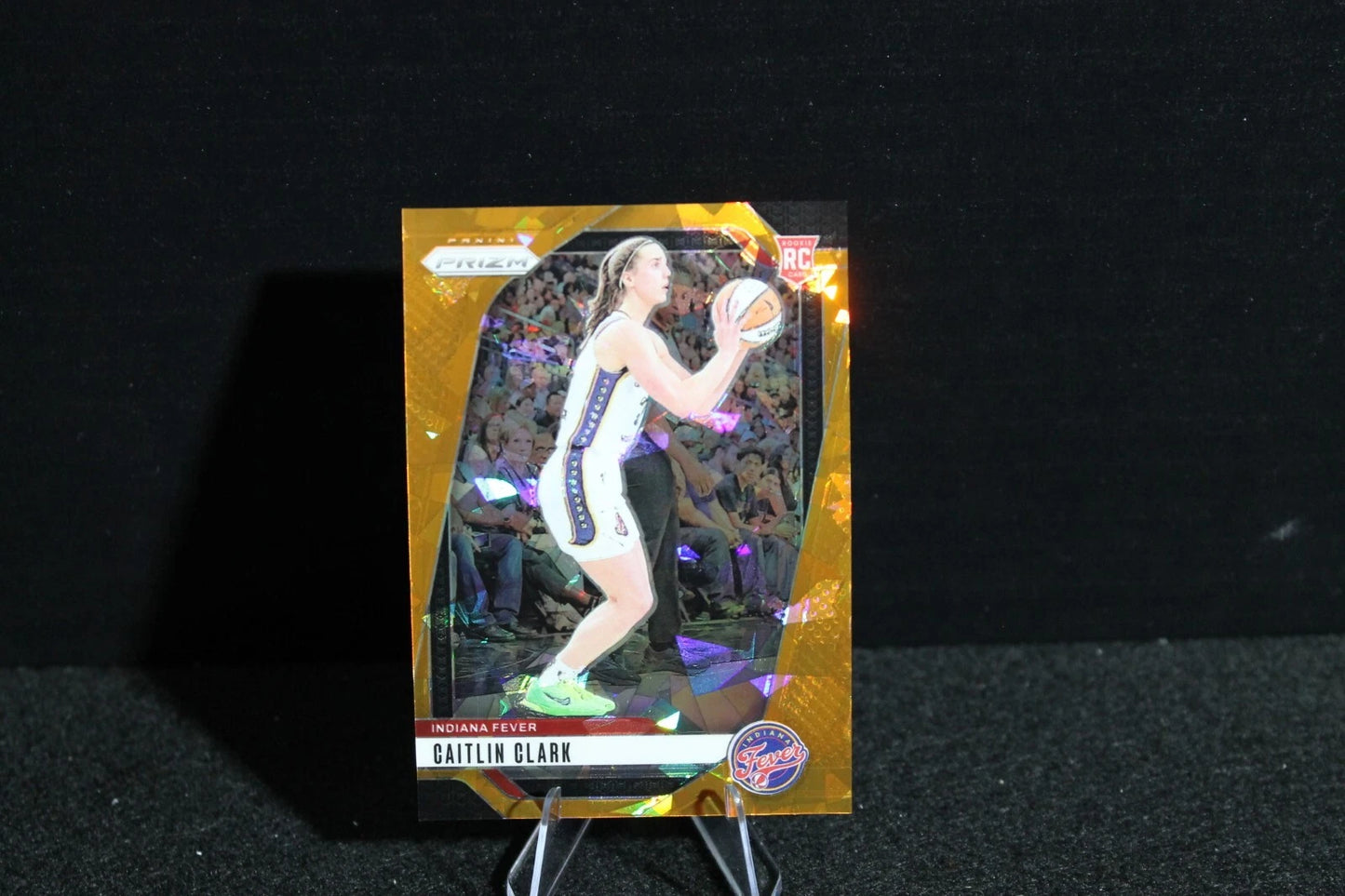 Caitlin Clark - 2024 Panini Prizm WNBA - Orange Ice - Rookie