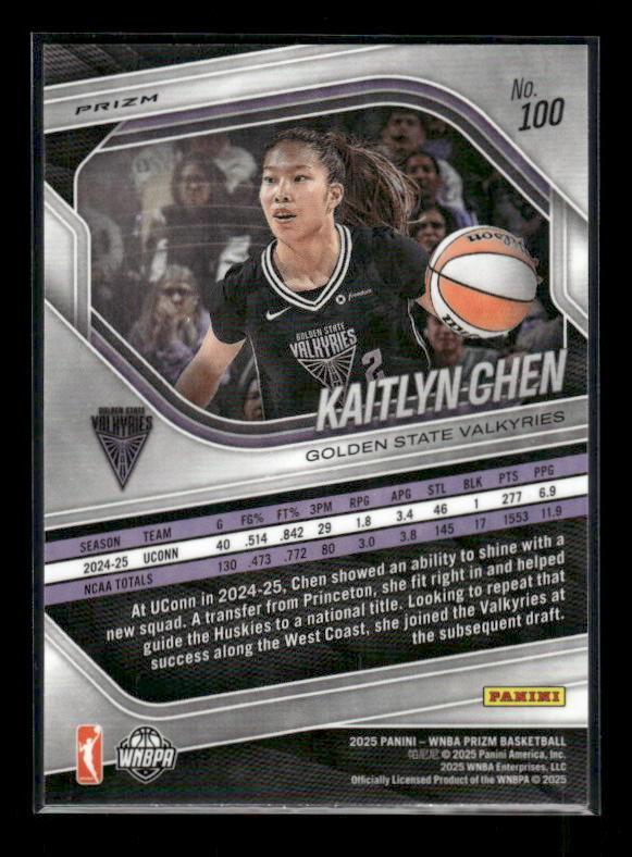 Kaitlyn Chen - 2025 Prizm WNBA - Ice Prizm - Rookie