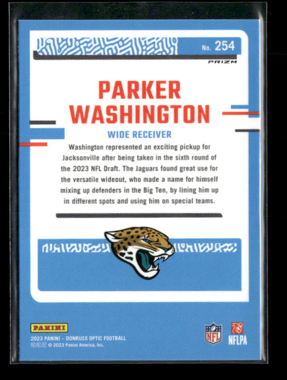 Parker Washington - 2023 Optic Football - Red Mojo - Rated Rookie