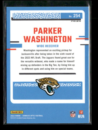 Parker Washington - 2023 Optic Football - Red Mojo - Rated Rookie