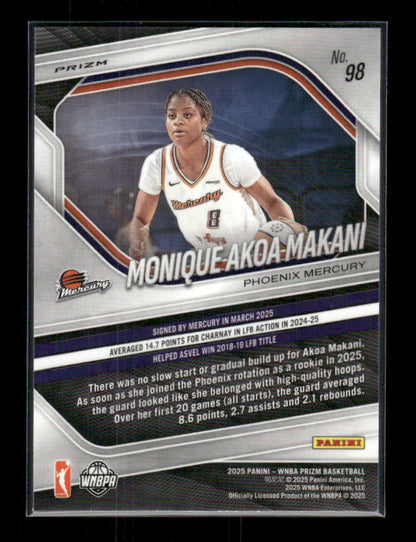Monique Akoa Makani - 2025 Prizm WNBA - Silver Prizm - Rookie