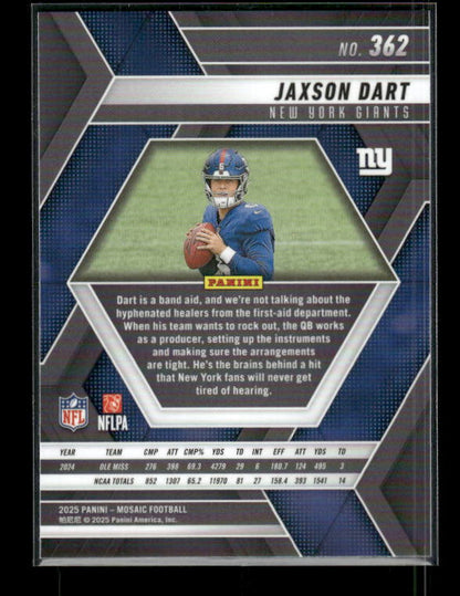 Jaxson Dart - 2025 Mosaic Football - Rookie