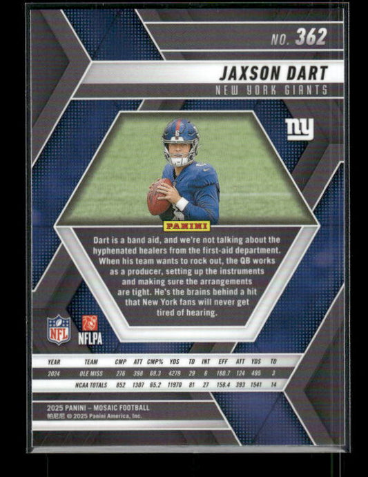 Jaxson Dart - 2025 Mosaic Football - Rookie
