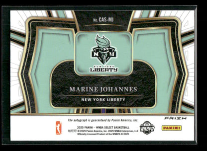 Marine Johannes - 2025 Select WNBA - Silver Courtside Action Auto